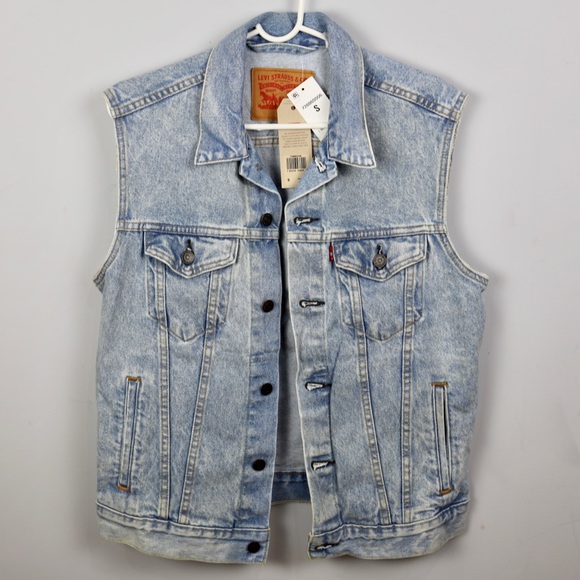 levi denim jacket sleeveless